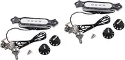 Totority 2sets Pickup Volume Tone Control Knob for Electric Guitars Pre- Gmb333 Abs Material Board 4string*2