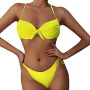 [Generic] Swimsuits for Women with Shorts Underwire Bikini Plus Size Guard Womens
