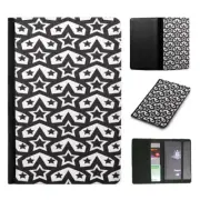PASSPORT ITINERARY ORGANIZER|GEOMETRY STAR SEAMLESS PATTERN