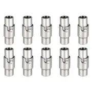Leather Cord End Clasp, 10Pcs 4mm Hole Leather Clasps Jewelry Making, Grey