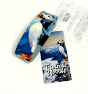 ZOX **TAMMIE NORRIE** Silver Strap Large Wristband w/Card PUFFIN