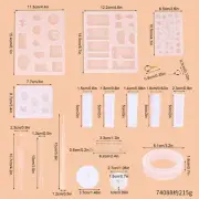 Crystal Epoxy Mold Claw Nails Silicone Mould Set Casting Dice Mold Craft WTD