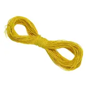 100m Elastic Cord Heavy Stretch String Rope 1mm for Crafting, Lemon Yellow