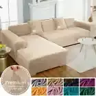 Velvet Solid Sofa Covers Stretch Spandex Sofa Cover All-inclusive Sofa Protector