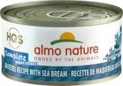 46233 Almo Nature USA HQS Mackerel Recipe with Sea Bream in Gravy 24/2.47oz