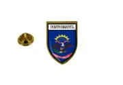 pins pin's flag national badge backpack hat shield world usa north dakota