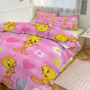 Bed Sheets g9 TweetyBird Print Bedding Set Pattern Duvet Cove Set 3 Pieces 1 Quilt Cover And 2 Pillowcases for Women Men Teens tq9 Bed Sheets