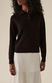[Maison Margiela] Knit Wool Polo Top