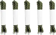 [Generic] Elastic Boot Straps Military Boot Bands Blousing Garters Military Double Twisted Shock Cord Trouser Twist Military Green, Military Green, One Size