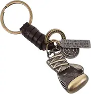 Toyvian Boxing Gloves Keychain Pendant Durable Metal Bag Accessory Eye Catching Key Holder for Keys Handbags Unique Mini Boxing Glove Ornament Versatile Keyring for Fitness Lovers