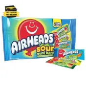Mini SOURS Candy Bars, Sour Watermelon Punch, Blue Blast, and Lemon Berry Squeez