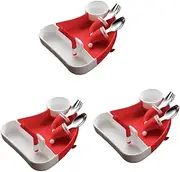 Alipis 3 Sets Boys and Girls Tableware Set Silicone Divided Plate for Toddlers Fork Spoon Easy to Clean Material