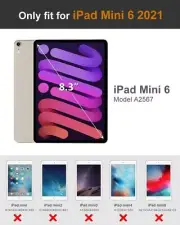 iPad Mini 6 2021 (8.3-inch) Without Built-in Pencil Holder Premium PU Case for i