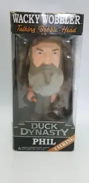DUCK DYNASTY Wacky Wobbler TALKING BOBBLE-HEAD Phil and his words of wisdom camo