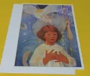 Jessie Wilcox Smith Vtg Unused Greeting Card Guardian Angel 1993
