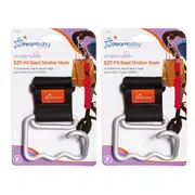 2x Dreambaby Ezyfit Giant Hanging Hook Carrier Attachment f/ Stroller/Pram SIL