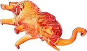 Cabilock Crystal Elephant Decor Transparent Elephant Statue for Home Office Bedroom Fine Craftsmanship Elegant Design Housewarming Present