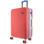 GAP Stripe Hard-shell 67cm MEDIUM Suitcase Durable Luggage - Coral