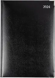 Collins Management 2024 Diary - Day to Page, Size A4, Black