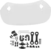 Wind Deflector Screen For R1200GS For F800GS Motorcycle Windshield Clamp-On Variable Universal Windscreen Spoiler Extension Windscreens & Parts (Size : TypeA clear small)