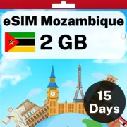 eSIM Mozambique - 2 GB - 15 Days - Travel eSIM | QR code activation