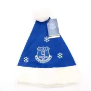 Everton FC Santa Hat - Christmas Snowflake Football Club New Official Licensed