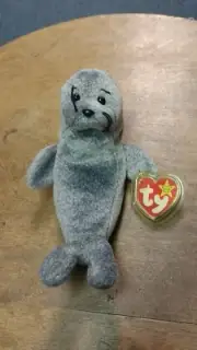 1999 TY Beanie Babies "Slippery" The Seal 7" Plush Toy Animal MWMT