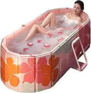 Foldable Bathtub, Large Insulated Hot Or Ice Bath Bucket, Foldable Soaking Bathtub, 120x55x50cm, Easy To Use, Portable For Hot And Ice Bath
