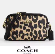 NWT ❤️ Coach Mini Jamie Camera Bag With Leopard Print