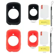 For Garmin Edge 530 GPS Computer Silicone Case Cover Glass Screen Protector Film