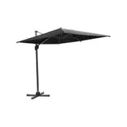 Coolaroo 2 x 3m Charcoal Rectangle Mindil Cantilever Umbrella