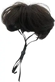 WeiLaiKeQi Dog Wig for Halloween Celebration Pet Dress Up Accessories, Straight