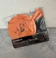 Crate & Barrel Halloween Decorating Stencils 6 Ct. Cupcake Designs NIP Orange