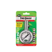 2 x Slime Tire Pressure Gauges - Dial Large C/W Bleeder Valve 5-60 Psi