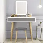 Dressing Table Vanity Makeup Table with Free Make-Up Organizer Makeup Vanity wit