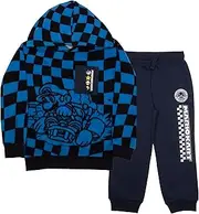 [Nintendo] Super Mario Video Game 2-Piece Set, Boys Pullover Hoodie & Jogger Pants 2-Pack Bundle Set for Kids and Toddlers