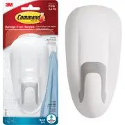 Command Jumbo Bath Hook, White, 1 Hook, 2 Strips 17600B-ES Command 3M 17600B-ES
