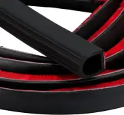 1" D Shape 12FT Semi Truck Door Rubber Weather Strip Adhesive Soundproof Seal (for: Volvo)