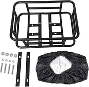 Colaxi Bike Rear Basket, Rear Bicycle Basket Takeaways Carrier, Portable, Panniers,Lightweight, Bike Cargo Rack,Bike Rear Rack Biking Accessories, Style E