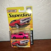 2005 MATCHBOX SUPERFAST #4 PLYMOUTH HEMI CUDA HOT PINK MUSCLE CAR