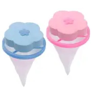 1/2pcs Reusable Washing Machine Floating Lint Trap Pet Fur Catcher Hair Remover