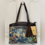Patricia Nash *Poppy* Floral Zip Tote. NWT!