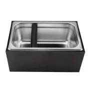 Stainless Steel Coffee Knock Box With Handle Coffee Grounds Container Waste B