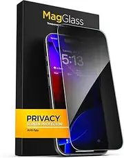 Magglass Compatible with iPhone 16 Pro Max Privacy Screen Protector, (6.9") Anti Spy Tinted Tempered Glass (Applicator Included)