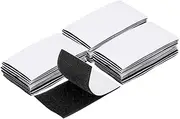 sourcing map 24set Hook and Loop Strips with Adhesive 2"x4" Double Sided Hook and Loop Tape Nylon Self Sticky Fastener for Home Office Car, Black