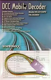 Model trains Soundtraxx MC2H104P9 Mobile decoder universal for HO Locos