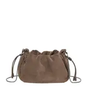 Brunello Cucinelli Drawstring Shoulder Bag One size Brown