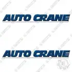 Fits Auto Crane Logo Decal Kit (Set of 2) Boom Truck Replacement Stickers
