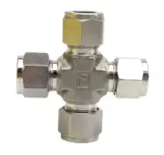 Parker 8ECR8-316 A-LOK 1/2" Compression Double Ferrule Union Cross Tube Fitting