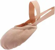 [MSMAX] Women's Half Soles Dance Shoes Canvas Pirouette Shoes for Contemporary,Ballet,Jazz,Gymnastics,Turners